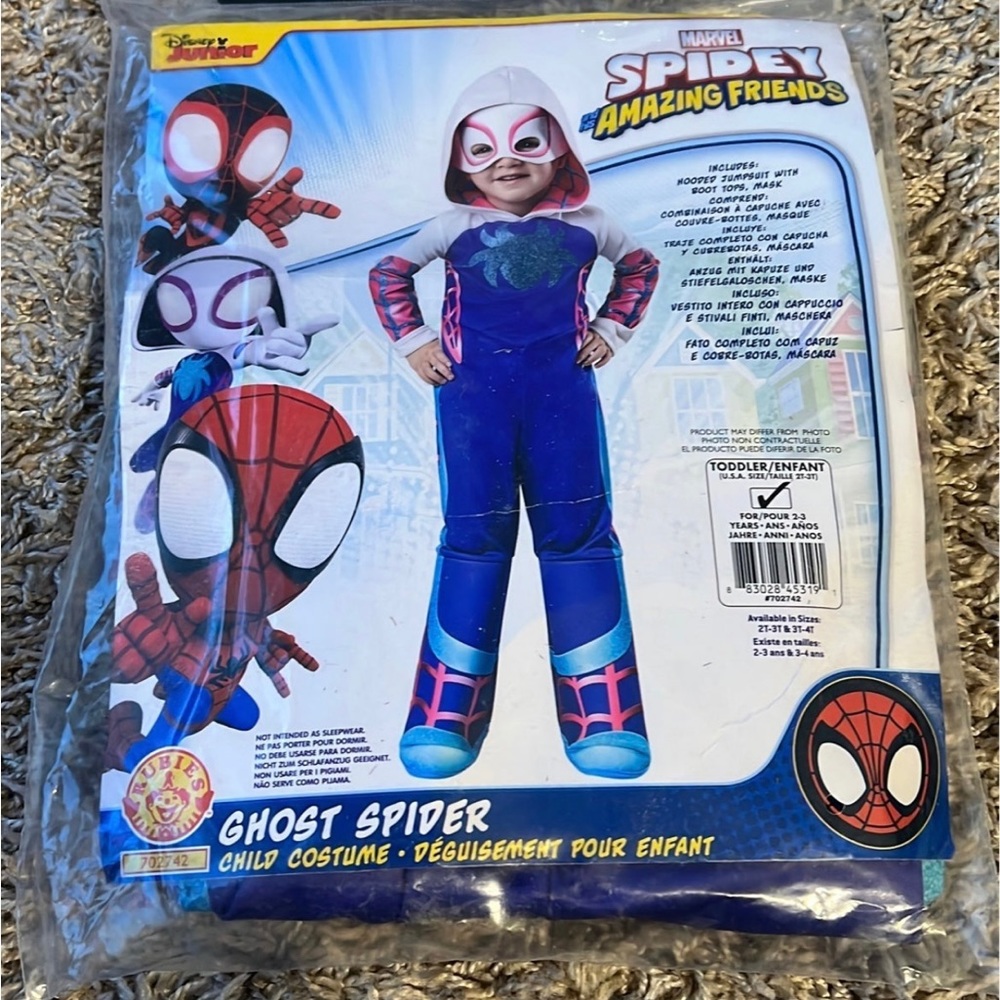 Spidey And His Amazing Friends Ghost Spider Gwen Stacy Toddler Costume